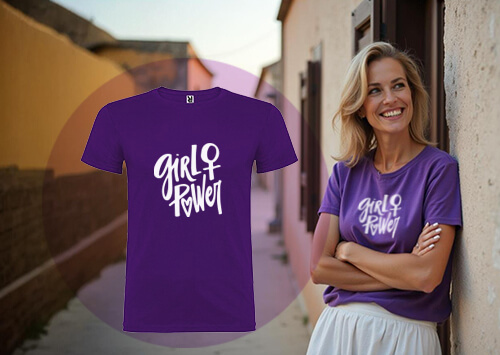 camiseta personalizada para el día de la mujer